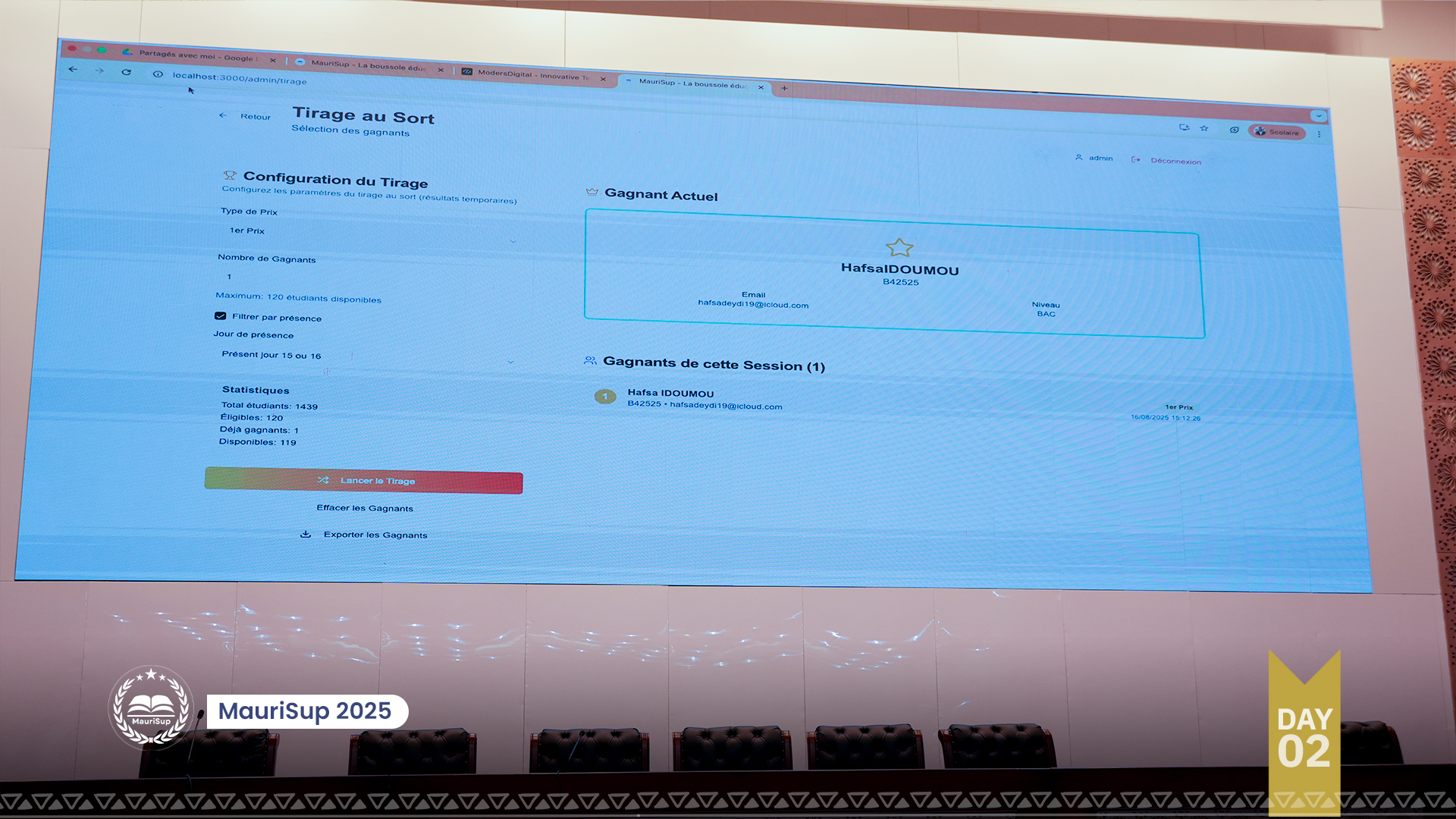 Tirage au sort - Billet d'avion